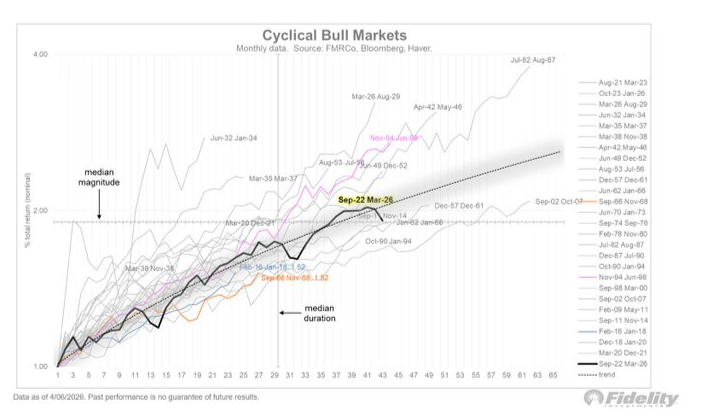 a pause in a cyclical bull uptrend still in place