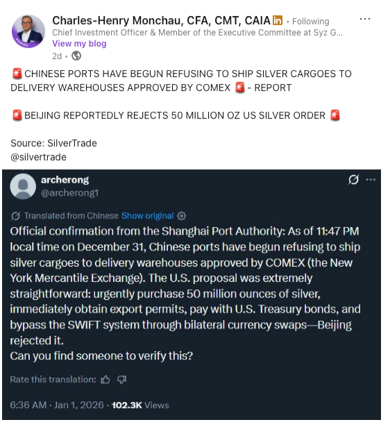 China silver ban for real