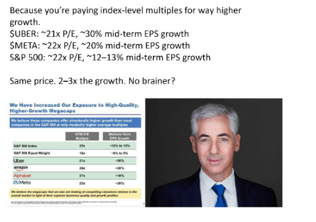 buy growth stocks at mkt multiples