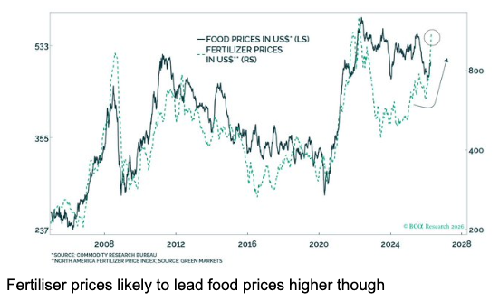 fertiliser prices lead food spikes